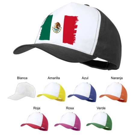 GORRA COLORES bandera mejico pais gobierno mexico color personalizada