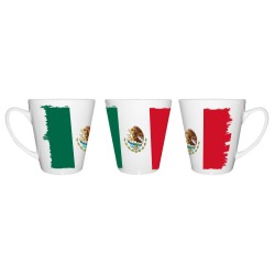 TAZA CÓNICA bandera mejico...