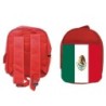 MOCHILA ROJA bandera mejico pais gobierno mexico escolar personalizado