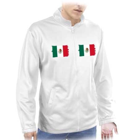 CHAQUETA TECNICA 2 IMPRESIONES bandera mejico pais gobierno mexico  personalizada