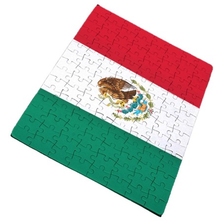 PUZZLE DE TAMAÑO Y PIEZAS A ELEGIR bandera mejico pais gobierno mexico rompecabezas educativo puzle