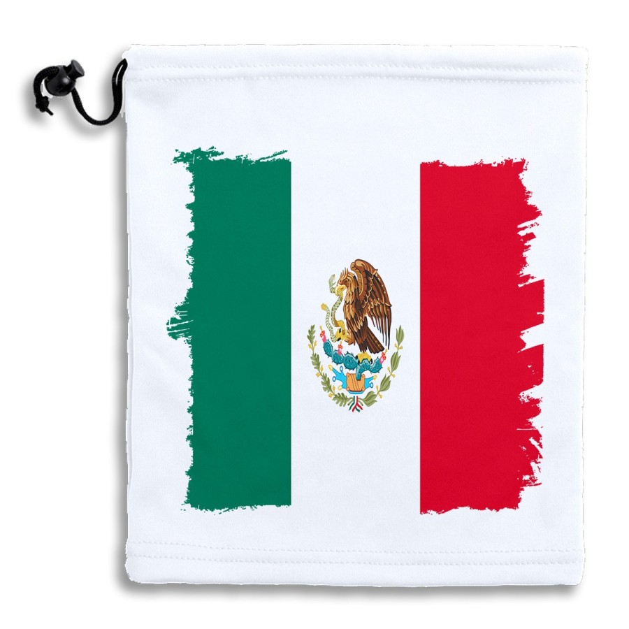 BRAGA GORRO POLAR AJUSTABLE bandera mejico pais gobierno mexico POLIESTER INVIERNO PERSONALIZADA