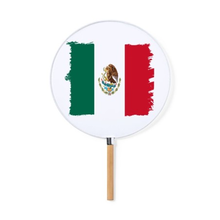 ABANICO ESTILO PAI PAI bandera mejico pais gobierno mexico moda primavera verano elegante