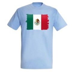 CAMISETA AZUL CIELO bandera...