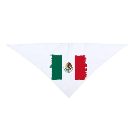 PAÑOLETA TRIANGULAR SUAVE bandera mejico pais gobierno mexico moda cuello fiestas