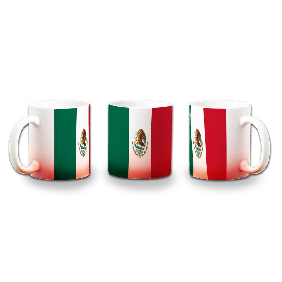 TAZA CON DEGRADADO bandera mejico pais gobierno mexico color personalizada