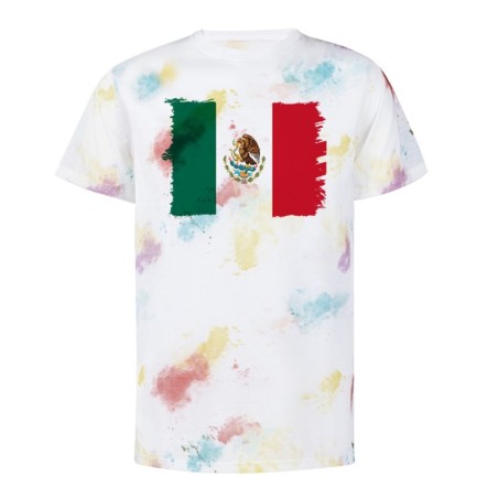 CAMISETA MARCAS COLORES bandera mejico pais gobierno mexico personalizada