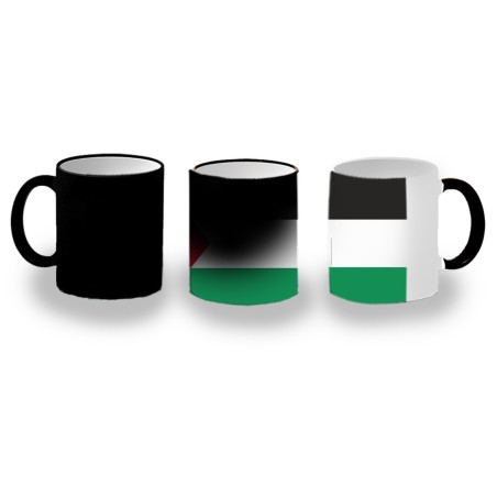 TAZA MÁGICA bandera palestina pais gobierno palestino personalizada