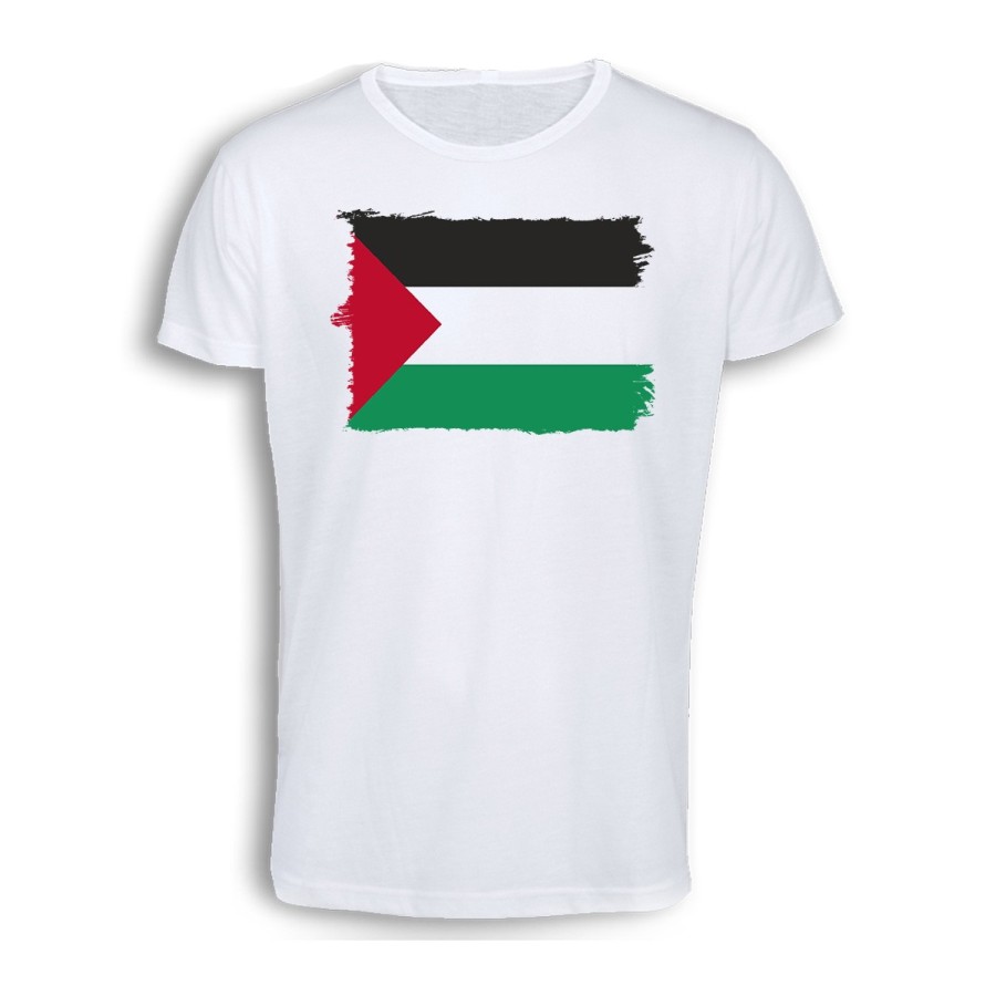 CAMISETA TACTO ALGODÓN bandera palestina pais gobierno palestino cómoda personalizada