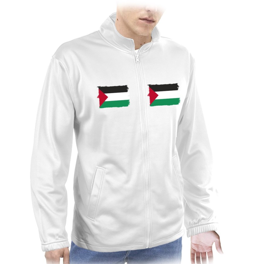 CHAQUETA TECNICA 2 IMPRESIONES bandera palestina pais gobierno palestino  personalizada