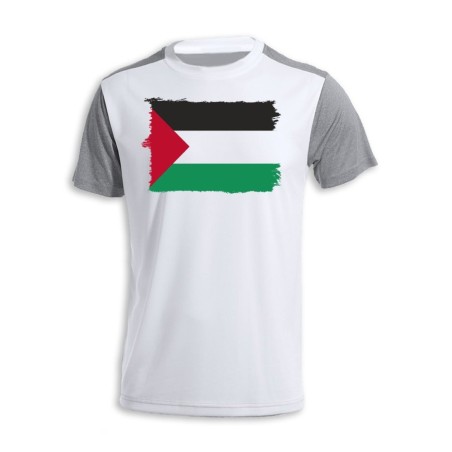 CAMISETA DISEÑO BICOLOR bandera palestina pais gobierno palestino personalizada