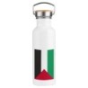 BIDON 750 ML ACERO INOXIDABLE ESTILO RETRO bandera palestina pais gobierno palestino deporte deportivo botella