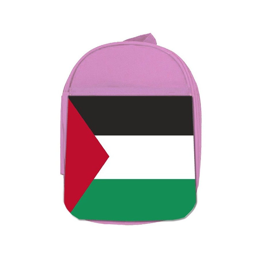 MOCHILA ROSA bandera palestina pais gobierno palestino escolar personalizado picnic excursión deporte