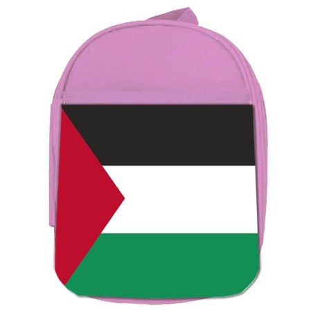 MOCHILA ROSA bandera palestina pais gobierno palestino escolar personalizado picnic excursión deporte