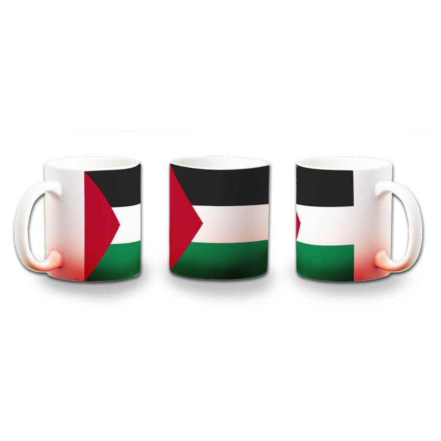 TAZA CON DEGRADADO bandera palestina pais gobierno palestino color personalizada