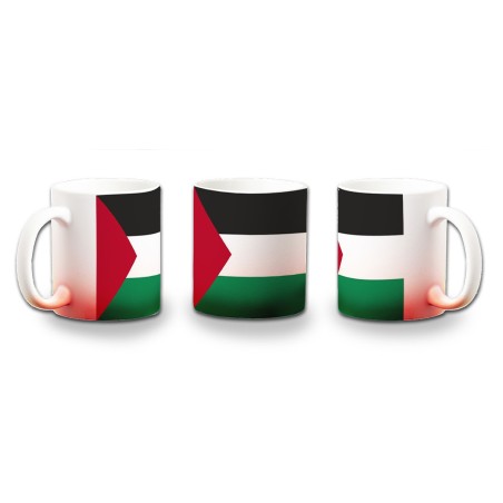 TAZA CON DEGRADADO bandera palestina pais gobierno palestino color personalizada