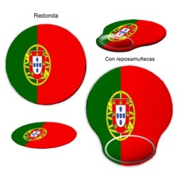 ALFOMBRILLA REDONDEADA bandera portugal pais gobierno portugués curva curvada reposamuñecas pc raton