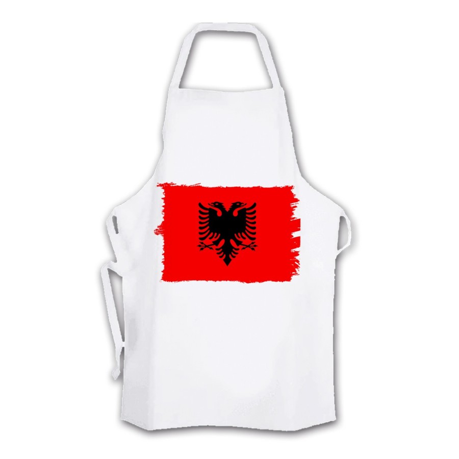 DELANTAL TALLA ADULTO bandera albania pais gobierno albanés cocina personalizado