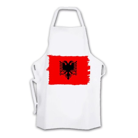 DELANTAL TALLA ADULTO bandera albania pais gobierno albanés cocina personalizado