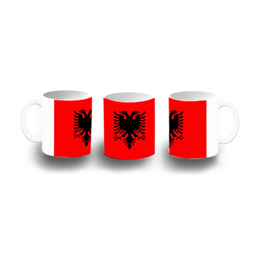 TAZA DE PLASTICO bandera albania pais gobierno albanés niños personalizada