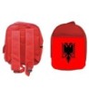 MOCHILA ROJA bandera albania pais gobierno albanés escolar personalizado