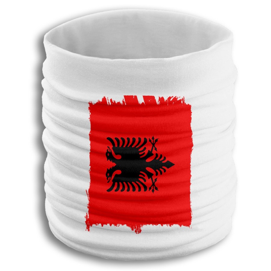 BRAGA ELASTICA SUAVE bandera albania pais gobierno albanés fresca cuello deporte