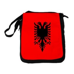 BANDOLERA REPORTERO MEDIANA BOLSO bandera albania pais gobierno albanés bolsa mochila hombro