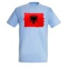 CAMISETA AZUL CIELO bandera albania pais gobierno albanés moda verano personalizada