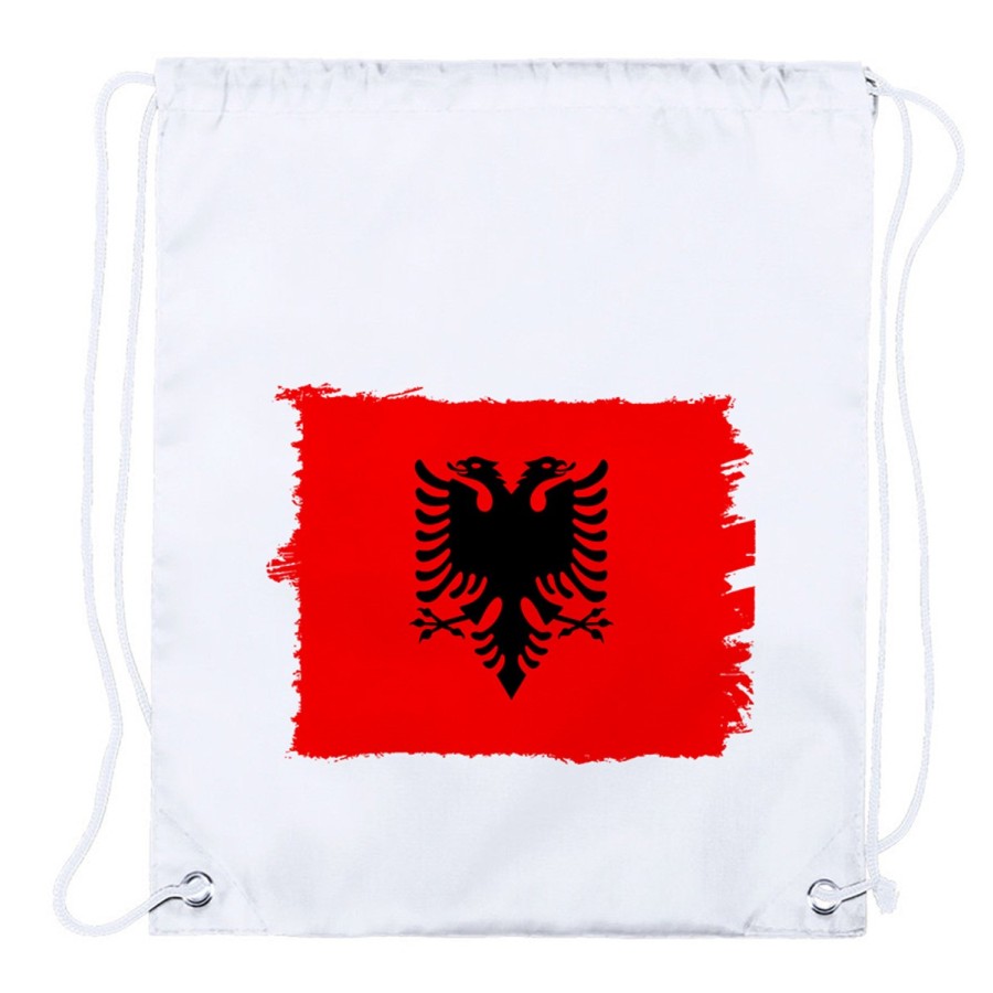 MOCHILA DE CUERDAS (SELECCIONE CANTIDAD) bandera albania pais gobierno albanés playa piscina excursion