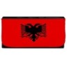 BILLETERA BILLETERO bandera albania pais gobierno albanés mujer señora negro monedero