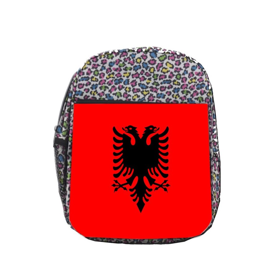 MOCHILA LUNARES ESTAMPADO bandera albania pais gobierno albanés escolar personalizado picnic excursión deporte