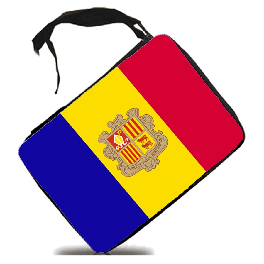 ESTUCHE bandera andorra pais gobierno andorrano escolar case