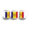 TAZA FOTOLUMINISCENTE bandera andorra pais gobierno andorrano BRILLA OSCURIDAD