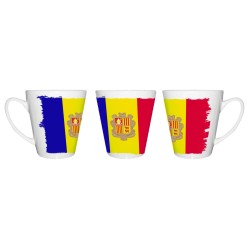 TAZA CÓNICA bandera andorra...