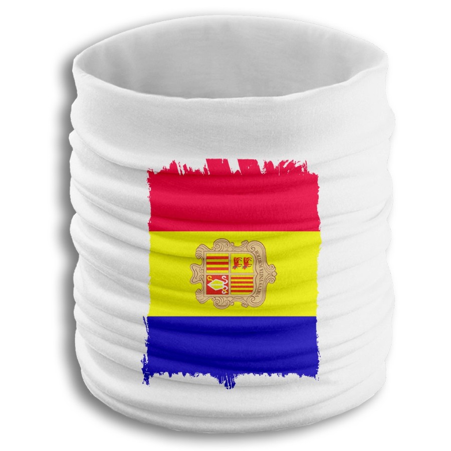 BRAGA ELASTICA SUAVE bandera andorra pais gobierno andorrano fresca cuello deporte