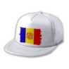 GORRA 5 PANELES REDECILLA TRASERA bandera andorra pais gobierno andorrano estilo rapero