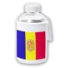 BIDON CRISTAL CON FUNDA SOFT SHELL bandera andorra pais gobierno andorrano tapon seguridad botella