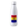 BIDON 700 ML ACERO INOXIDABLE bandera andorra pais gobierno andorrano tapon seguridad botella