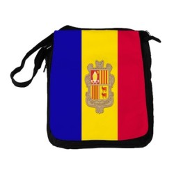 BANDOLERA REPORTERO MEDIANA BOLSO bandera andorra pais gobierno andorrano bolsa mochila hombro