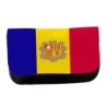 ESTUCHE NECESER DE LONA bandera andorra pais gobierno andorrano unisex negro bolsa aseo multiusos