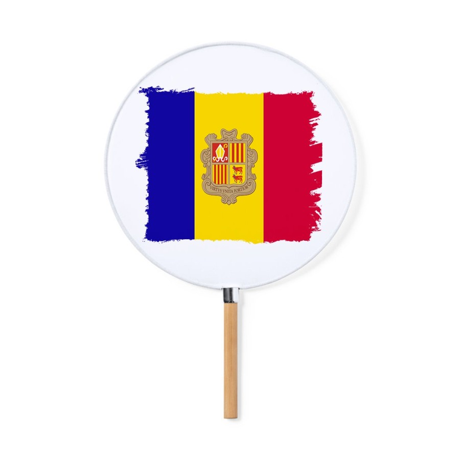 ABANICO ESTILO PAI PAI bandera andorra pais gobierno andorrano moda primavera verano elegante