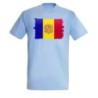 CAMISETA AZUL CIELO bandera andorra pais gobierno andorrano moda verano personalizada