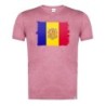 CAMISETA ROJA MEZCLA bandera andorra pais gobierno andorrano moda verano tshirt