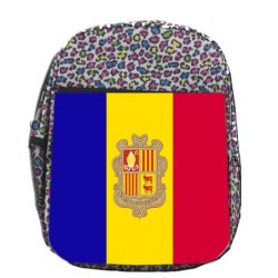 MOCHILA LUNARES ESTAMPADO bandera andorra pais gobierno andorrano escolar personalizado picnic excursión deporte