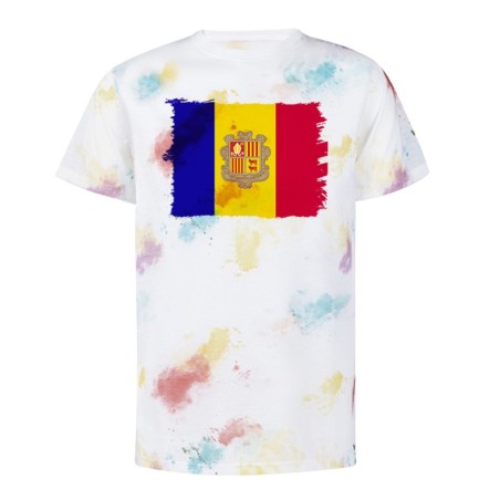 CAMISETA MARCAS COLORES bandera andorra pais gobierno andorrano personalizada