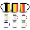 TAZA COLORES bandera bélgica pais gobierno belga color personalizada