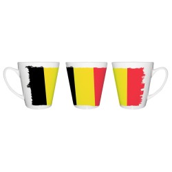 TAZA CÓNICA bandera bélgica...