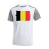 CAMISETA DISEÑO BICOLOR bandera bélgica pais gobierno belga personalizada