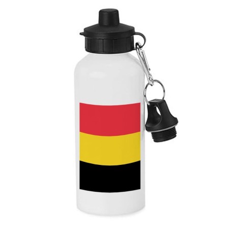 BIDON 600 ML ACERO INOXIDABLE CON CHUPON bandera bélgica pais gobierno belga escolar deporte bicicleta