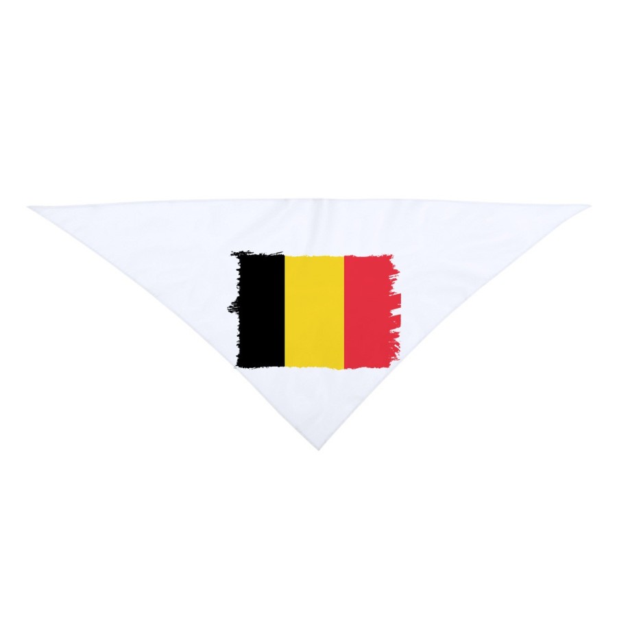 PAÑOLETA TRIANGULAR SUAVE bandera bélgica pais gobierno belga moda cuello fiestas